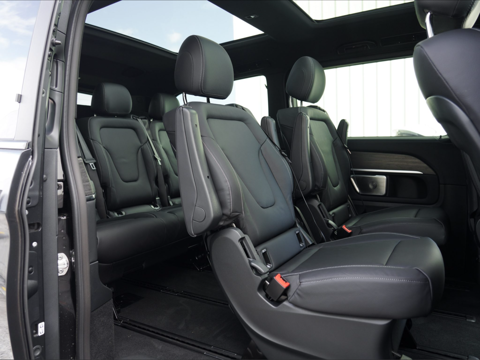 Shuttle van interior